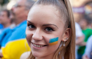 beautiful ukrainian girl euro 2012